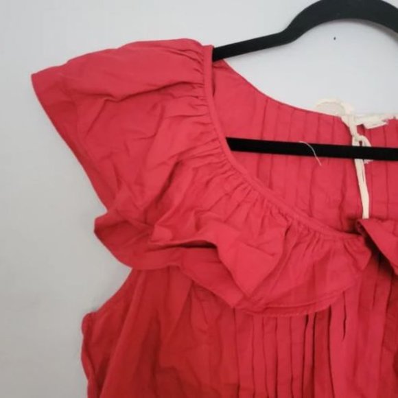 NWT Anthropologie Pintucked Ruffle Blouse | 2X - Picture 5 of 6